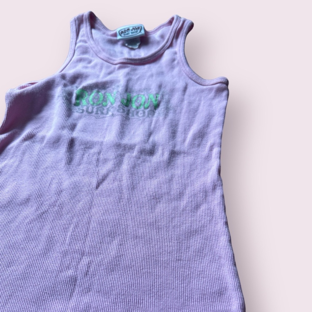 Vintage Women’s Ron Jon 2007 Florida Surf Shop Light Pink Wife Tank Top Size Med - Picture 4 of 8